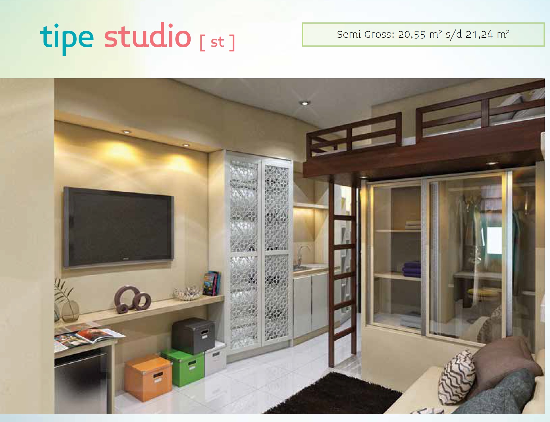 Apartment The Springlake Summarecon Bekasi Type Studio Ray